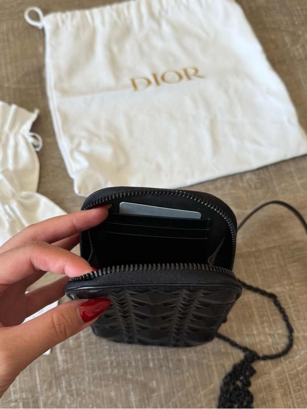 Lady Dior Call’In Dior Phone Holder - Picture 4 of 13